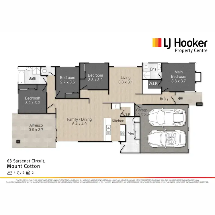 Floorplan of Homely house listing, 63 Sarsenet Circuit, Mount Cotton QLD 4165