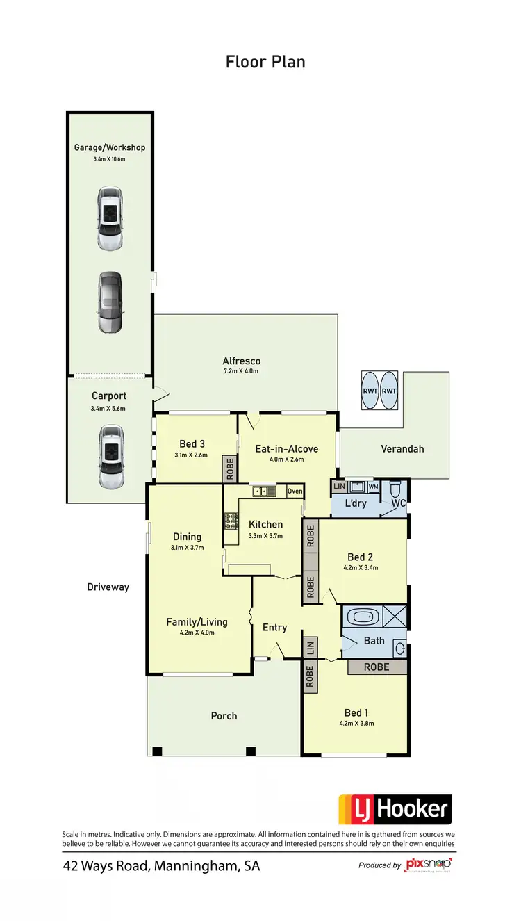 Floorplan of Homely house listing, 42 Ways Road, Manningham SA 5086