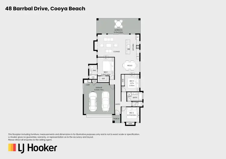 Floorplan of Homely house listing, 48 Barrbal Drive, Cooya Beach QLD 4873