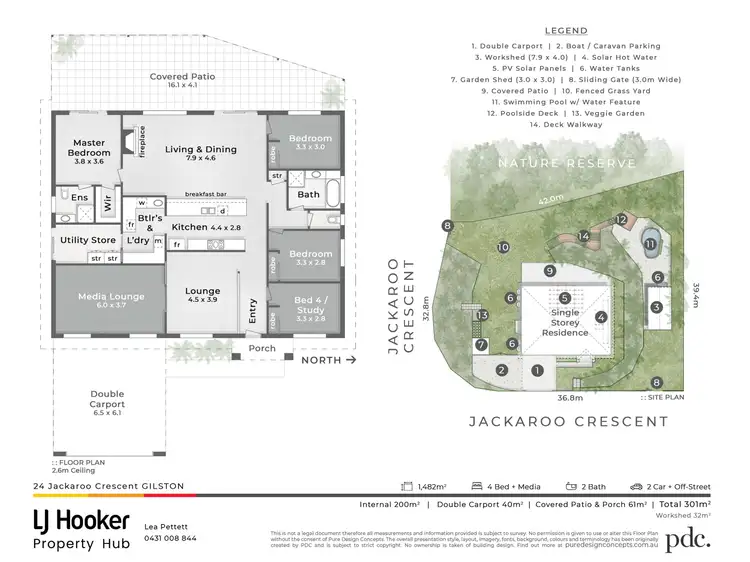 Floorplan of Homely house listing, 24 Jackaroo Crescent, Gilston QLD 4211