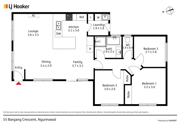 Floorplan of Homely house listing, 55 Bargang Crescent, Ngunnawal ACT 2913