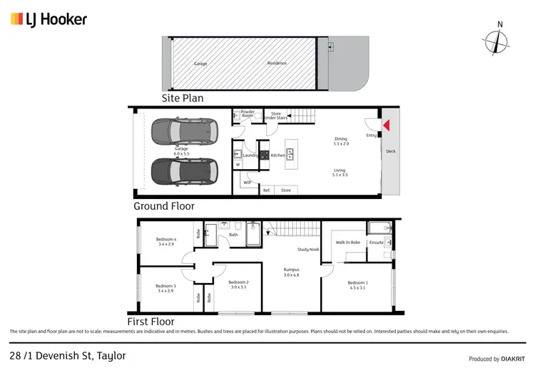 Floorplan of Homely townhouse listing, 28/1 Devenish Street, Taylor ACT 2913