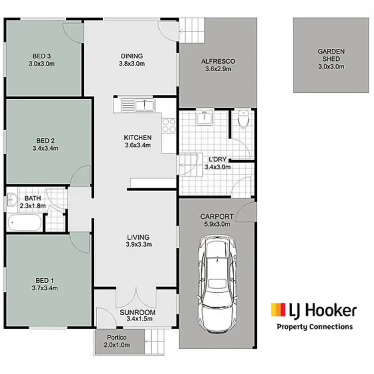 Floorplan of Homely house listing, 150 School Road, Kallangur QLD 4503