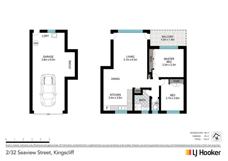Floorplan of Homely unit listing, 2/32 Seaview Street, Kingscliff NSW 2487