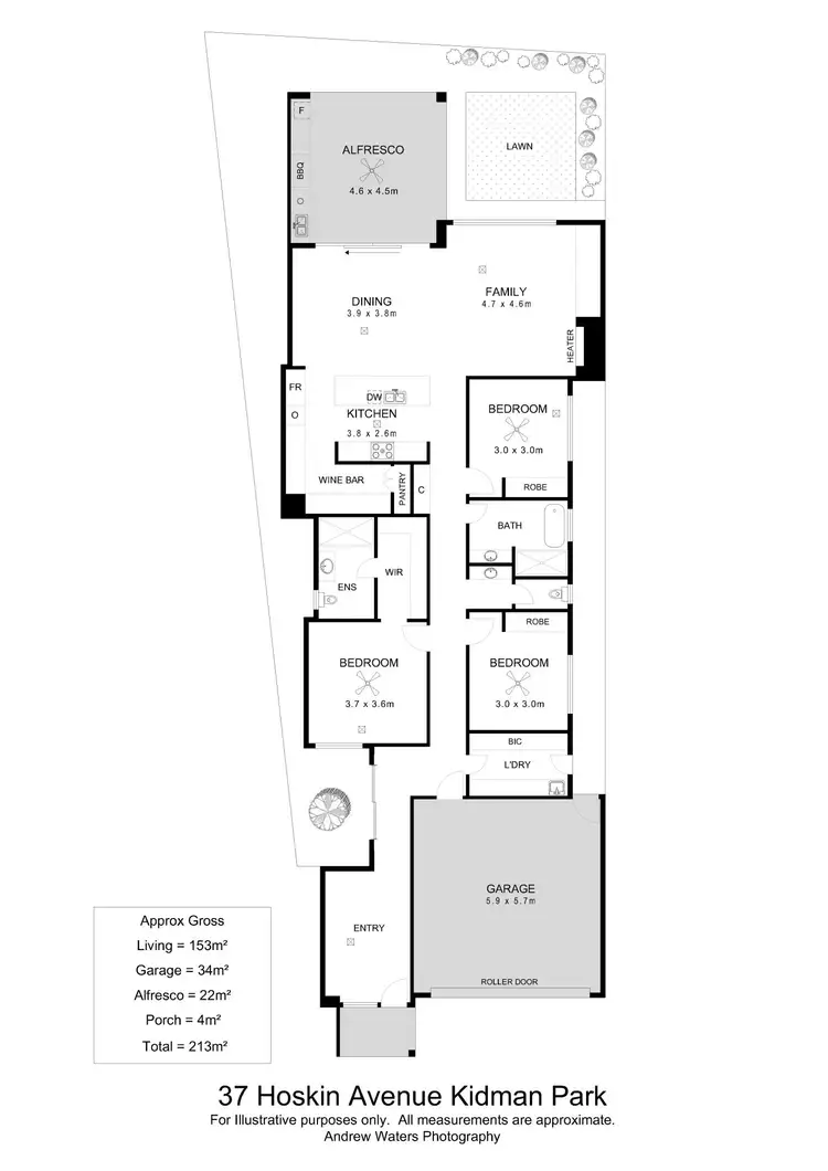 Floorplan of Homely house listing, 37 Hoskin Avenue, Kidman Park SA 5025