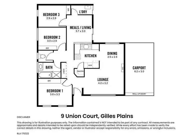 Floorplan of Homely house listing, 9 Union Court, Gilles Plains SA 5086