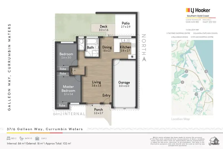 Floorplan of Homely unit listing, 37/6 Galleon Way, Currumbin Waters QLD 4223