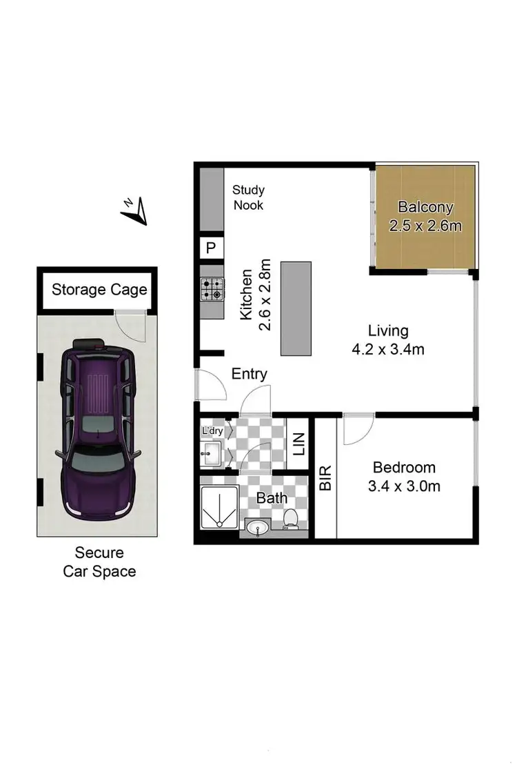 Floorplan of Homely unit listing, 506/8 Birdwood Avenue, Lane Cove NSW 2066