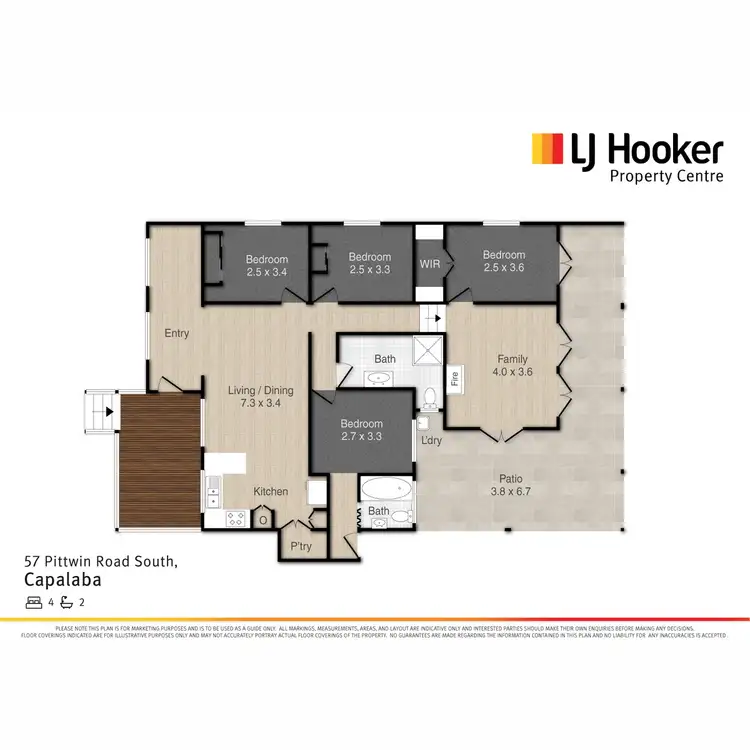 Floorplan of Homely house listing, 57 Pittwin Road South, Capalaba QLD 4157