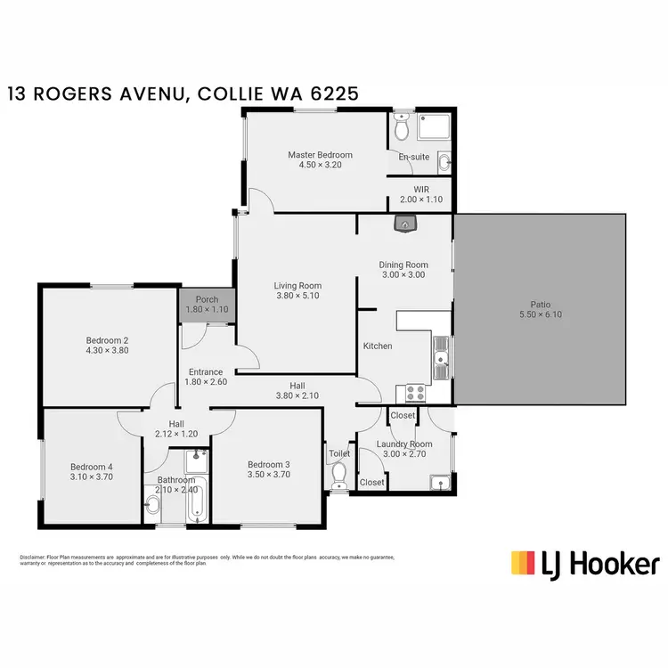 Floorplan of Homely house listing, 13 Rogers Avenue, Collie WA 6225