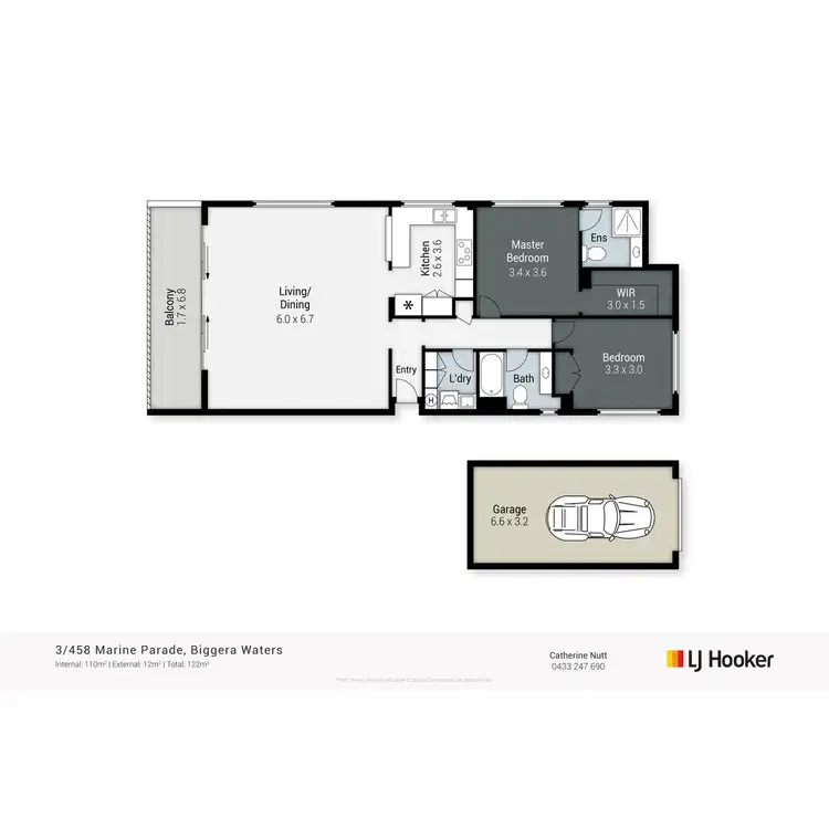 Floorplan of Homely unit listing, 3/458 Marine Parade, Biggera Waters QLD 4216