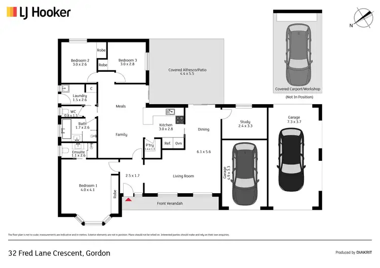 Floorplan of Homely house listing, 32 Fred Lane Crescent, Gordon ACT 2906
