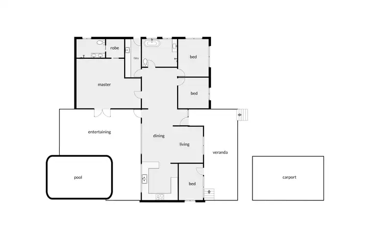 Floorplan of Homely house listing, 3 Fulton Close, Whitfield QLD 4870