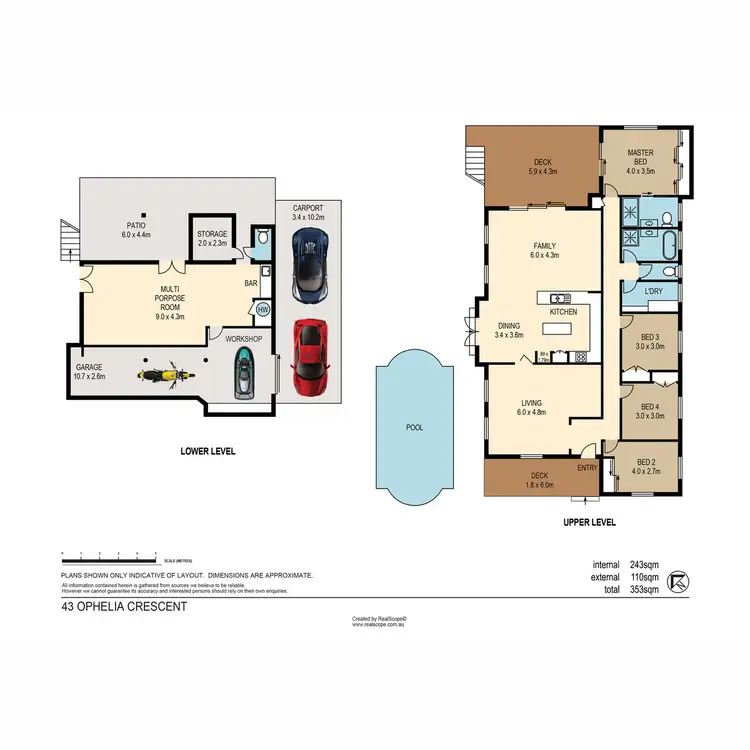 Floorplan of Homely house listing, 43 Ophelia Crescent, Eatons Hill QLD 4037