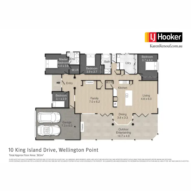 Floorplan of Homely house listing, 10 King Island Drive, Wellington Point QLD 4160