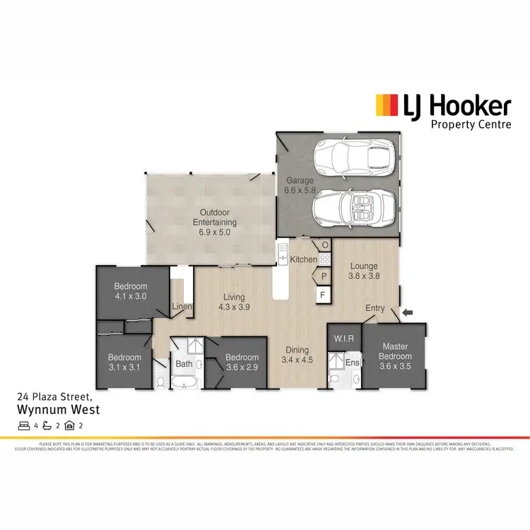 Floorplan of Homely house listing, 1 Ringtail Place, Wynnum West QLD 4178