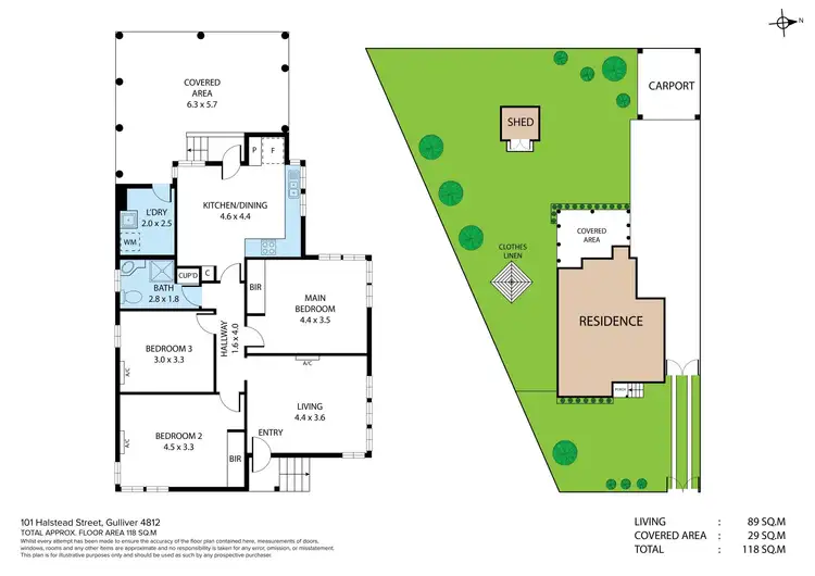 Floorplan of Homely house listing, 101 Halstead Street, Gulliver QLD 4812
