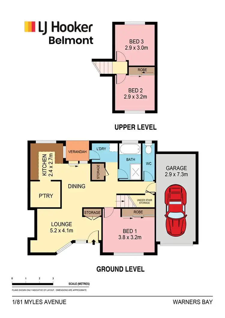 Floorplan of Homely apartment listing, 1/81 Myles Avenue, Warners Bay NSW 2282