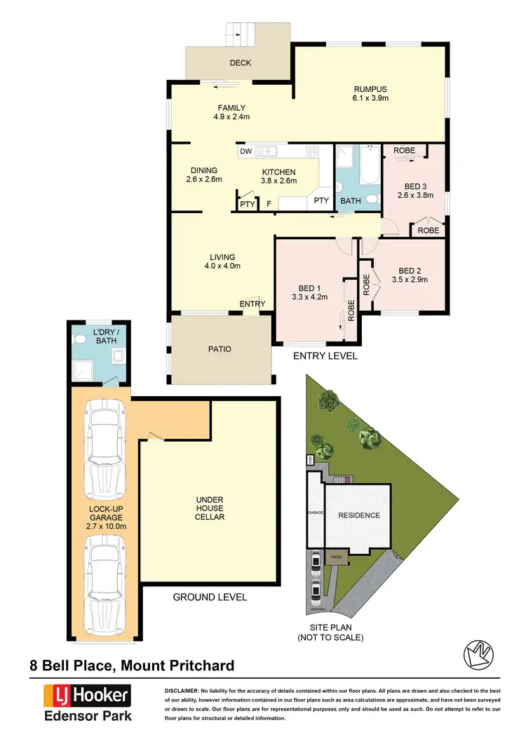 Floorplan of Homely house listing, 8 Bell Place, Mount Pritchard NSW 2170