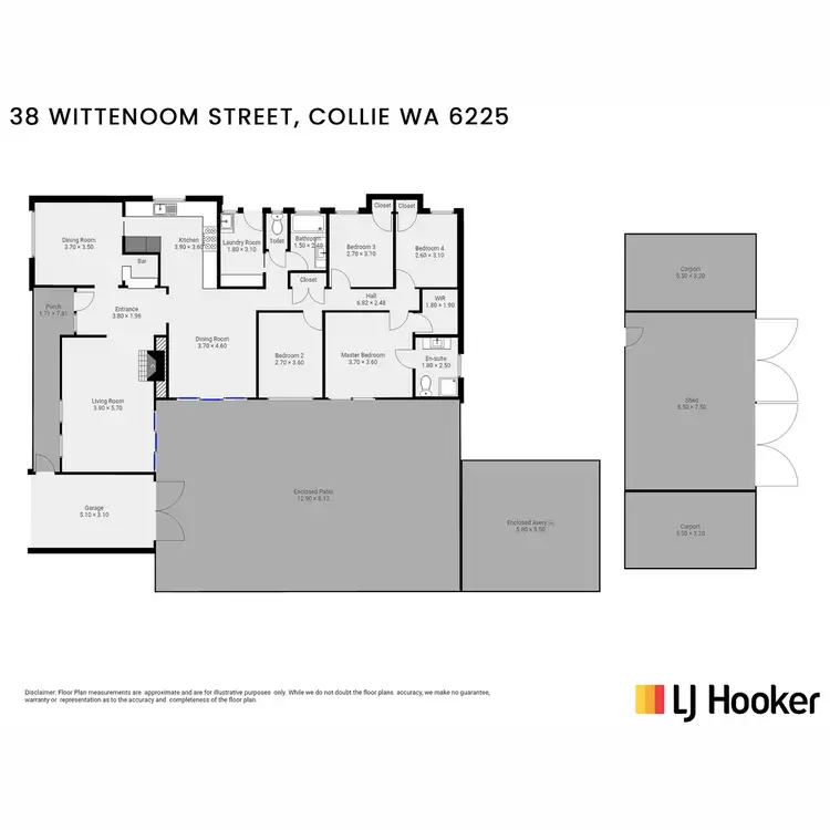 Floorplan of Homely house listing, 38 Wittenoom Street, Collie WA 6225