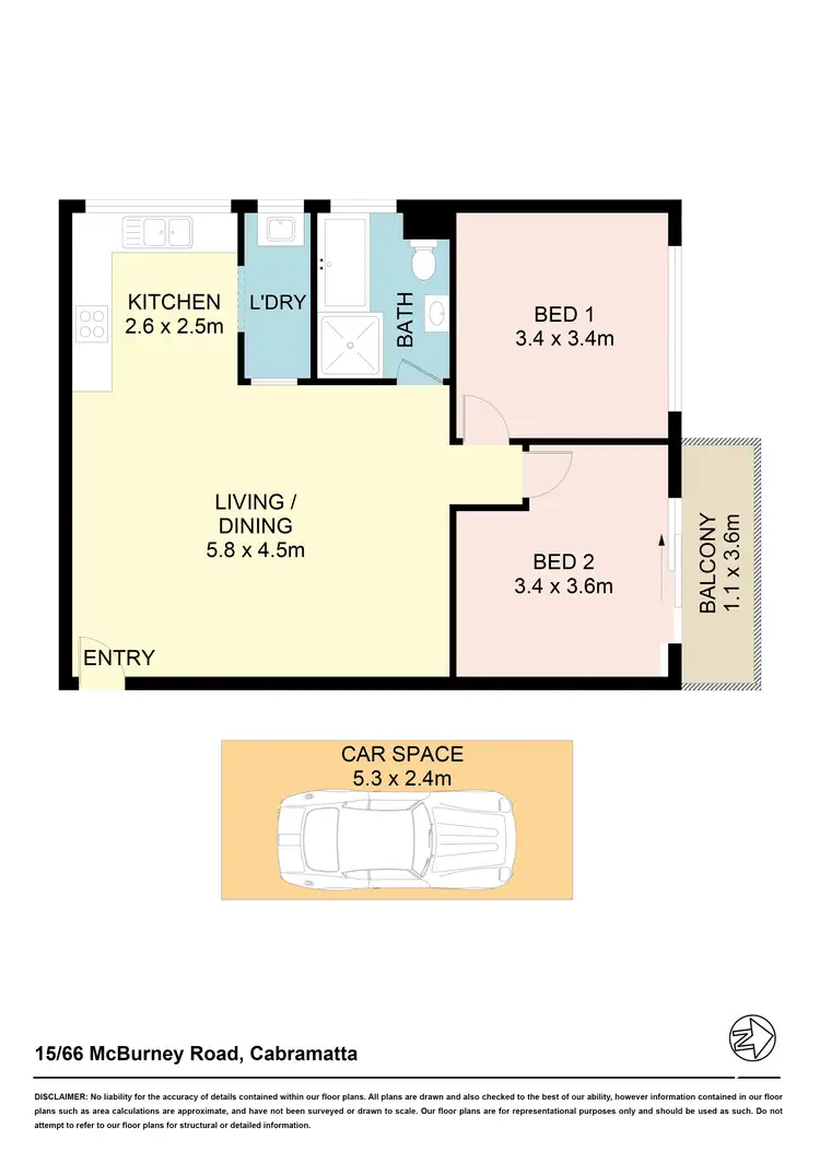 Floorplan of Homely unit listing, 15/66 Mcburney Rd, Cabramatta NSW 2166