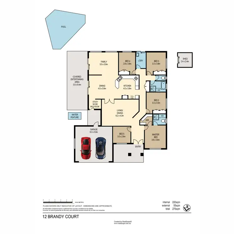 Floorplan of Homely house listing, 12 Brandy Court, Eatons Hill QLD 4037