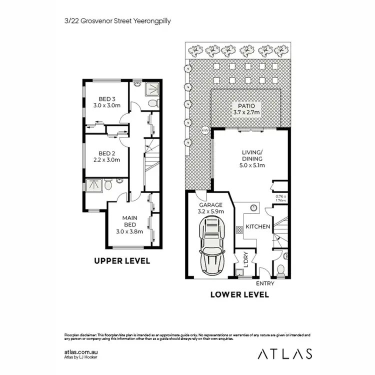 Floorplan of Homely townhouse listing, 3/22 Grosvenor Street, Yeerongpilly QLD 4105