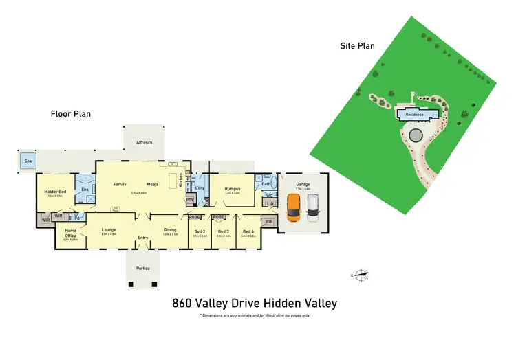 Floorplan of Homely house listing, 860 Valley Drive, Hidden Valley VIC 3756