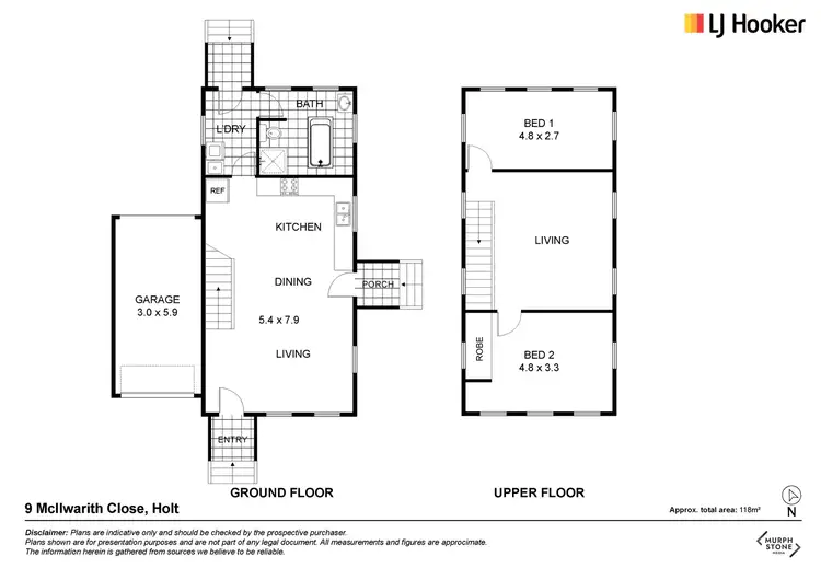 Floorplan of Homely house listing, 9 Mcilwraith Close, Holt ACT 2615