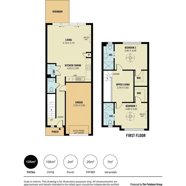 Floorplan of Homely townhouse listing, 7 Greenview Place, Blakeview SA 5114