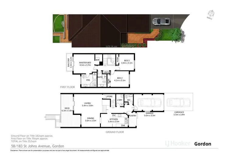 Floorplan of Homely townhouse listing, 58/183 St Johns Avenue, Gordon NSW 2072