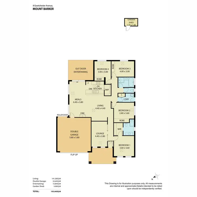 Floorplan of Homely house listing, 8 Grantchester Avenue, Mount Barker SA 5251
