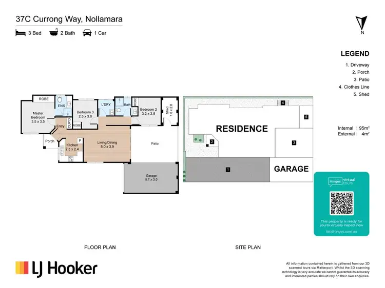 Floorplan of Homely house listing, 37C Currong Way, Nollamara WA 6061