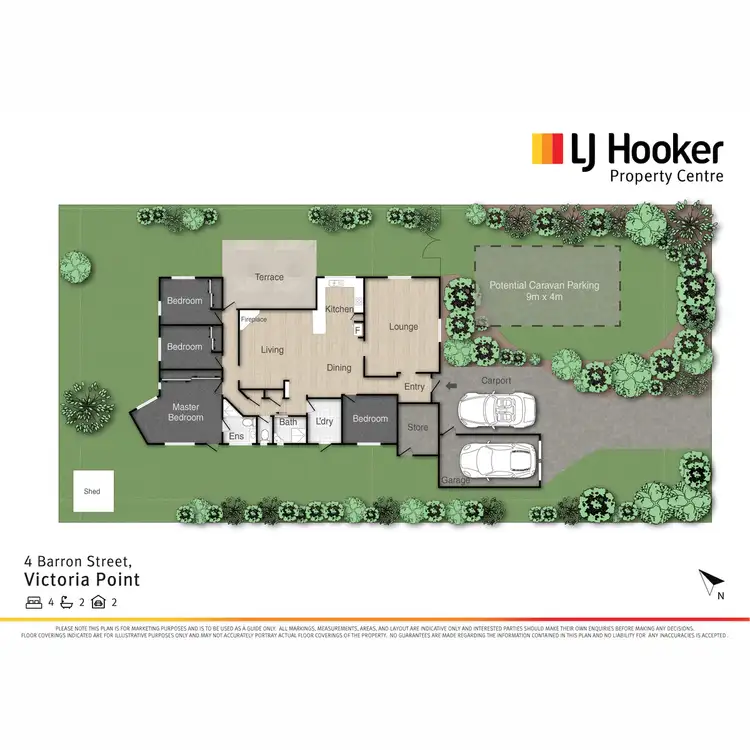 Floorplan of Homely house listing, 4 Barron Street, Victoria Point QLD 4165