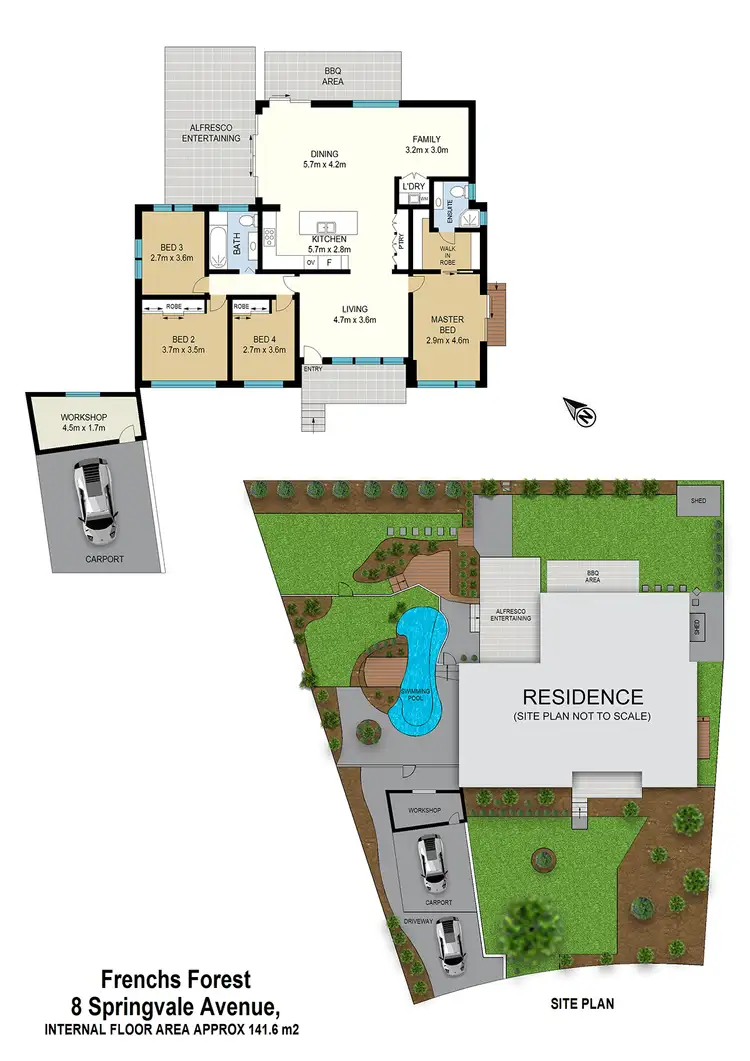 Floorplan of Homely house listing, 8 Springvale Avenue, Frenchs Forest NSW 2086