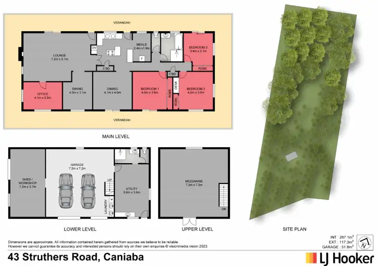 Floorplan of Homely rural property listing, 43 Struthers Road, Caniaba NSW 2480