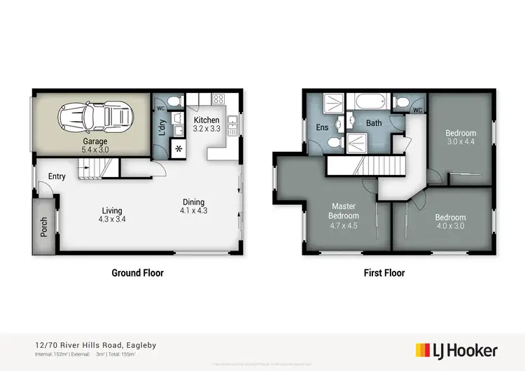 Floorplan of Homely townhouse listing, 12/70-72 River Hills Road, Eagleby QLD 4207