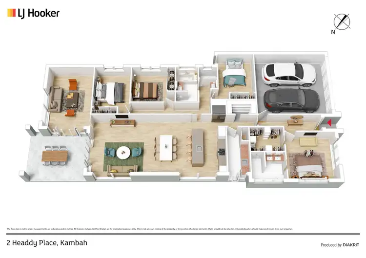 Floorplan of Homely house listing, 2 Headdy Place, Kambah ACT 2902
