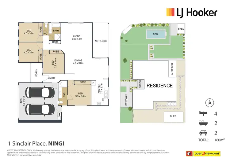Floorplan of Homely house listing, 1 Sinclair Place, Ningi QLD 4511