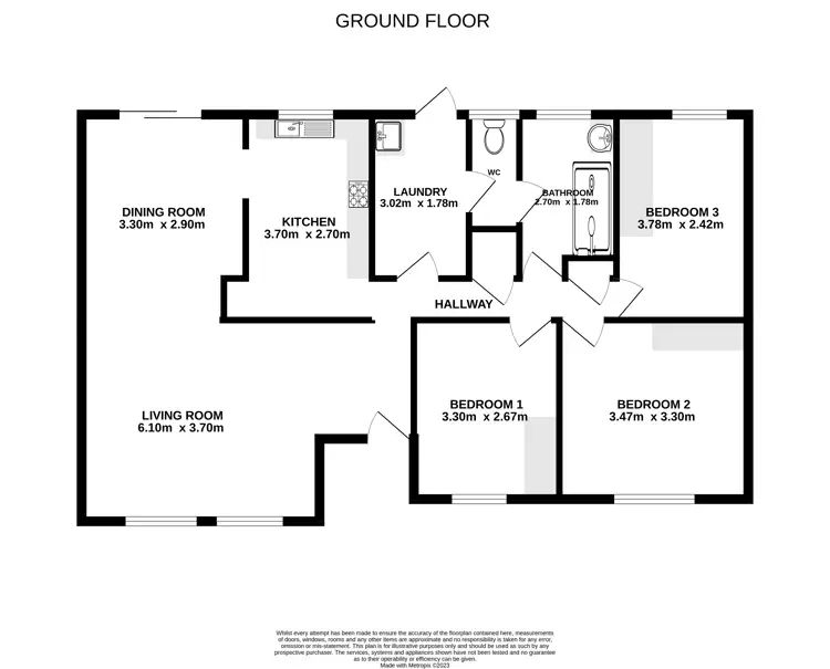 Floorplan of Homely house listing, 36 Sergeant Street, Cessnock NSW 2325