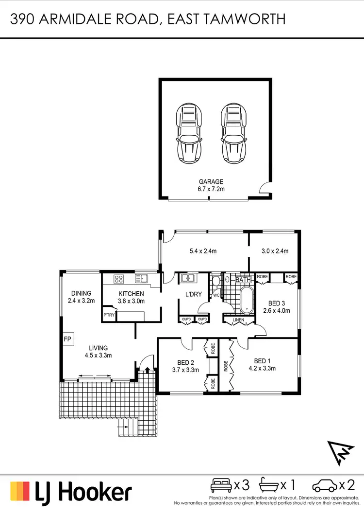 Floorplan of Homely house listing, 390 Armidale Road, East Tamworth NSW 2340