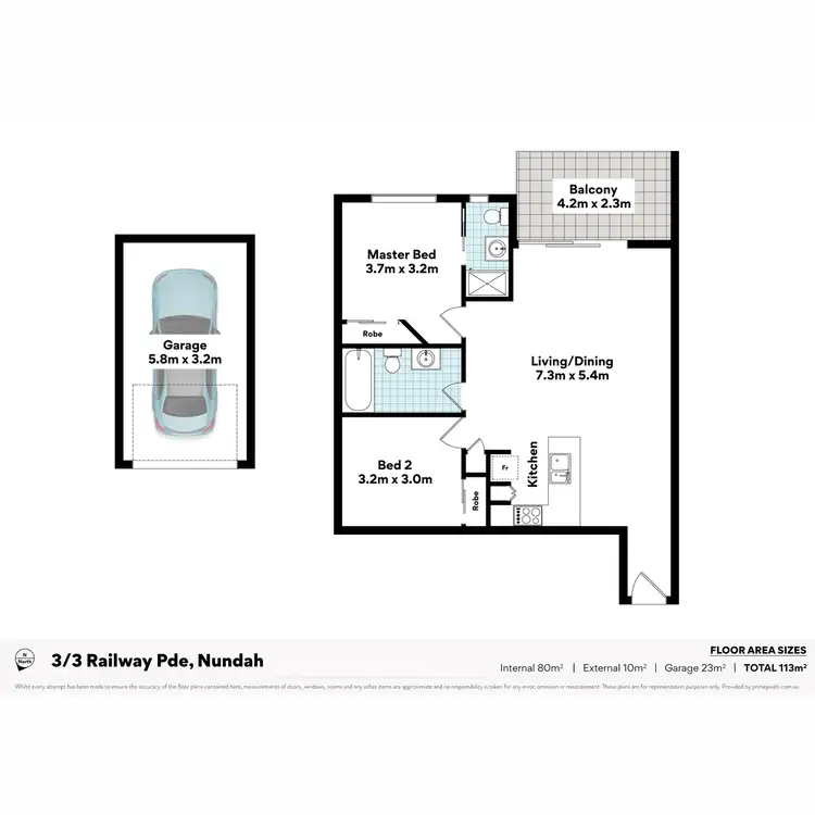 Floorplan of Homely apartment listing, 3/3 Railway Parade, Nundah QLD 4012
