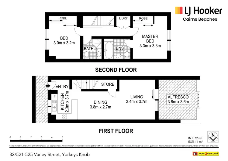 Floorplan of Homely townhouse listing, 32/521-525 Varley Street, Yorkeys Knob QLD 4878