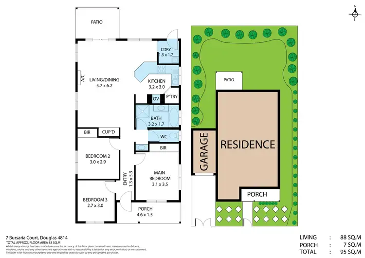 Floorplan of Homely house listing, 7 Bursaria Court, Douglas QLD 4814