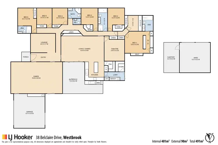 Floorplan of Homely house listing, 38 Belclaire Drive, Westbrook QLD 4350