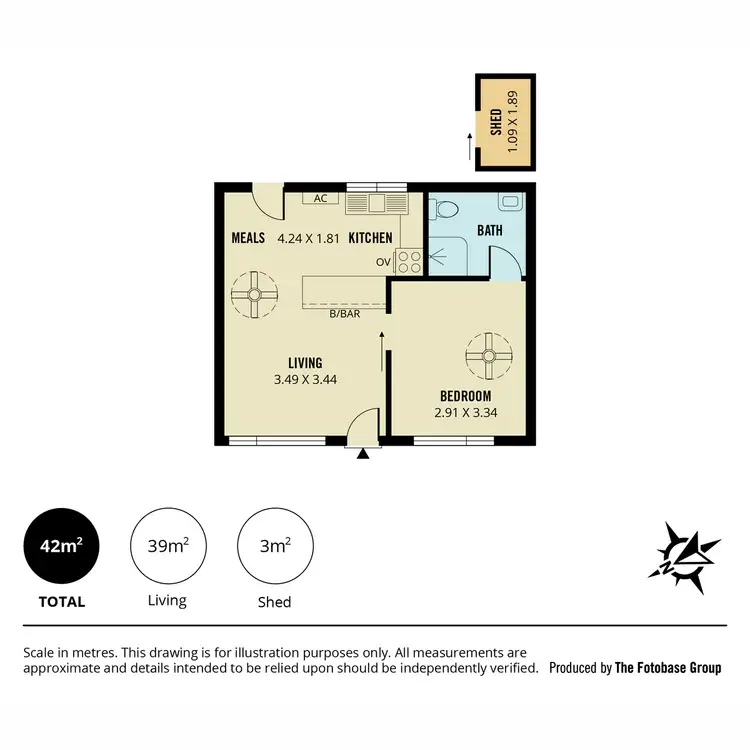 Floorplan of Homely unit listing, 9/2 Atkell Avenue, Campbelltown SA 5074