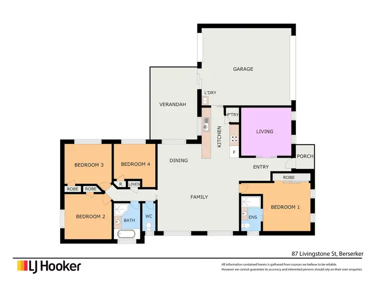 Floorplan of Homely house listing, 87A Livingstone Street, Berserker QLD 4701