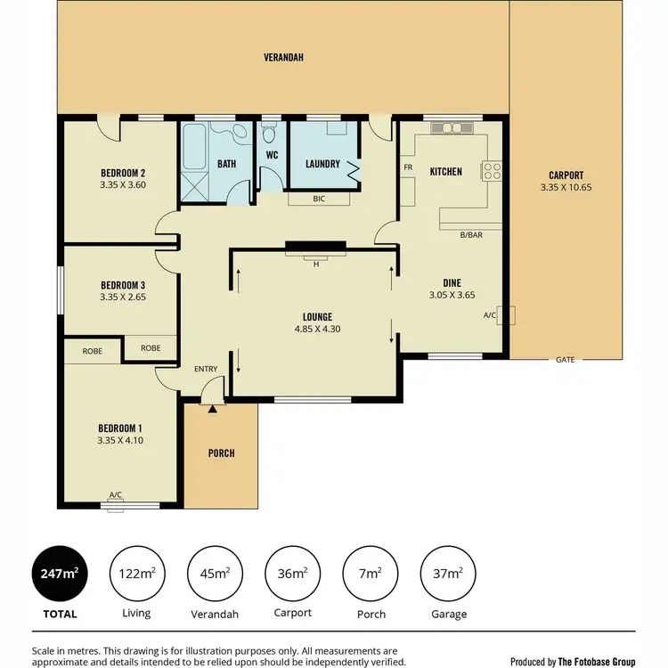 Floorplan of Homely house listing, 122 Harvey Road, Elizabeth South SA 5112