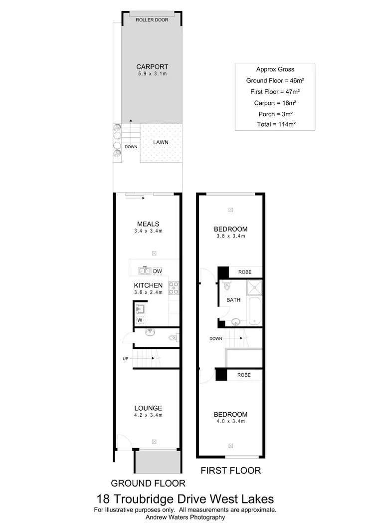 Floorplan of Homely house listing, 18 Troubridge Drive, West Lakes SA 5021
