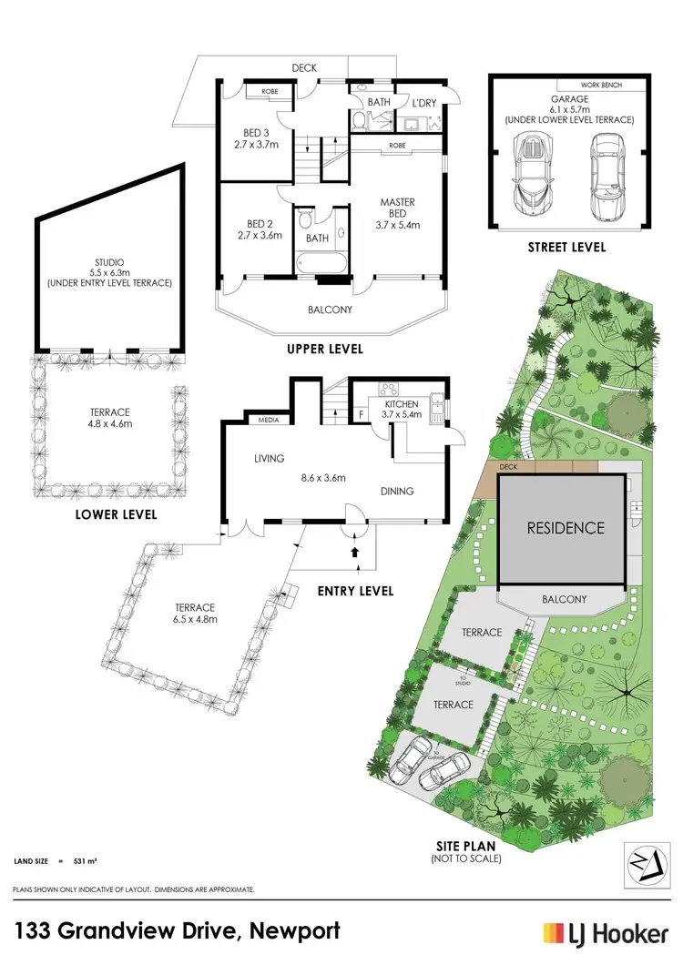 Floorplan of Homely house listing, 133 Grandview Drive, Newport NSW 2106